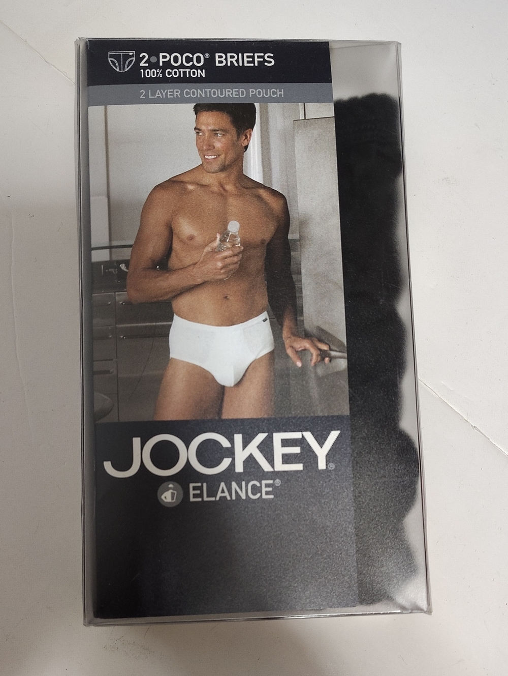 Vintage 2003 Jockey Elance Men’s Black Poco Briefs - 2 Pack - Size XL NIB